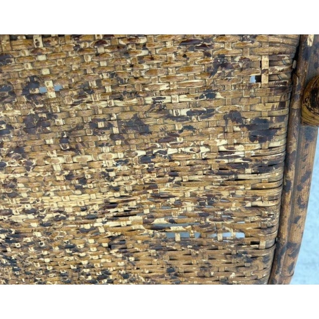 Late 20th Century Pair of Regency Faux Tortoiseshell Bamboo Armchairs With Hollywood Production Provenance For Sale - Image 5 of 6