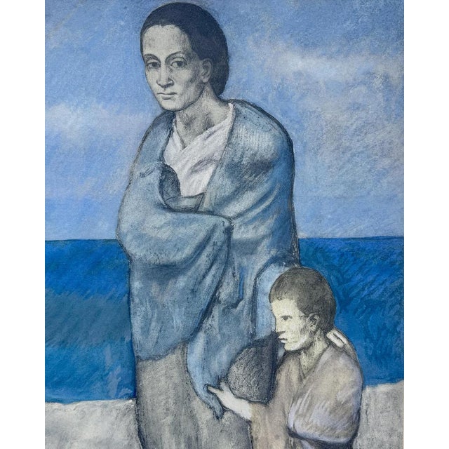 Modern Pablo Picasso, Mother and Child, Lithograph For Sale - Image 3 of 5