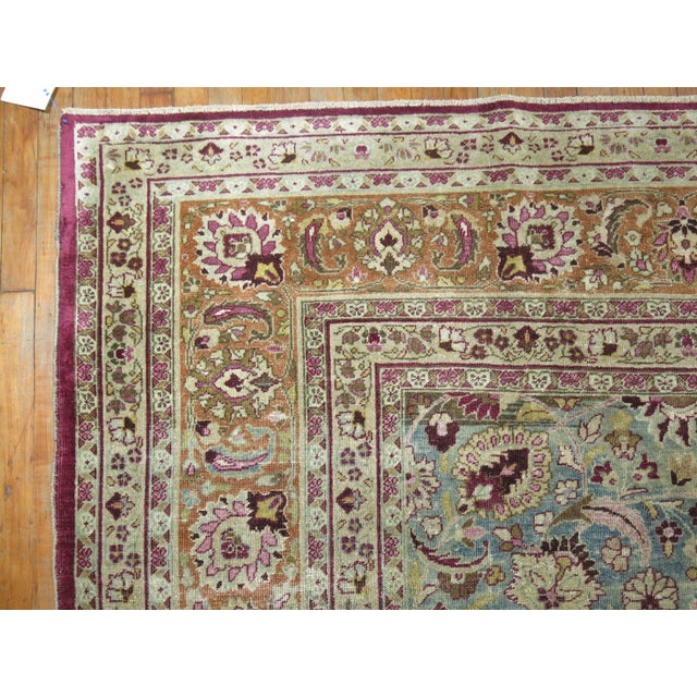 Contemporary Antique Persian Meshed Rug - 9'9" x 12'9" For Sale - Image 3 of 6