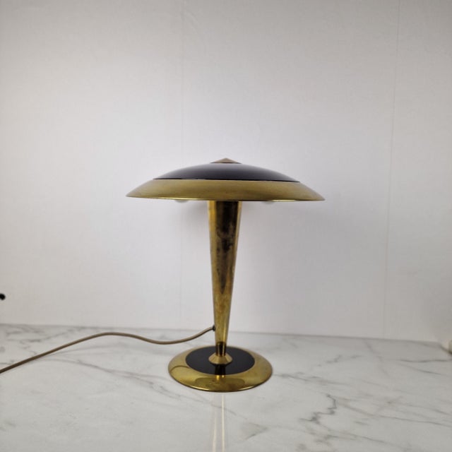 Mid-Century Modern Vintage Table Lamp by Oscar Torlasco for Ecoluce, Italy, 1970s For Sale - Image 3 of 16