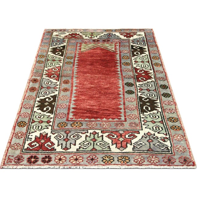 1960s Turkish Oushak Rug For Sale In Los Angeles - Image 6 of 7