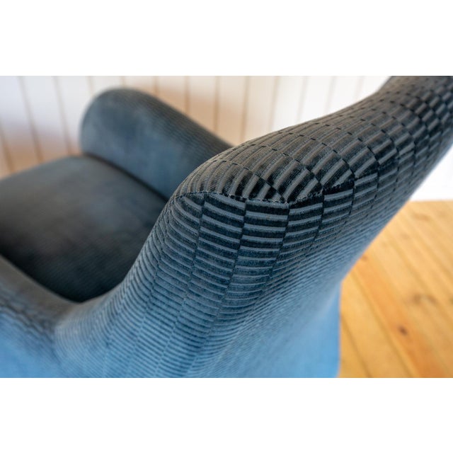 Montis Set of Art Deco Style Loge Lounge Chair and Ottoman by Gerard van den Berg for Montis, 1980s For Sale - Image 4 of 18