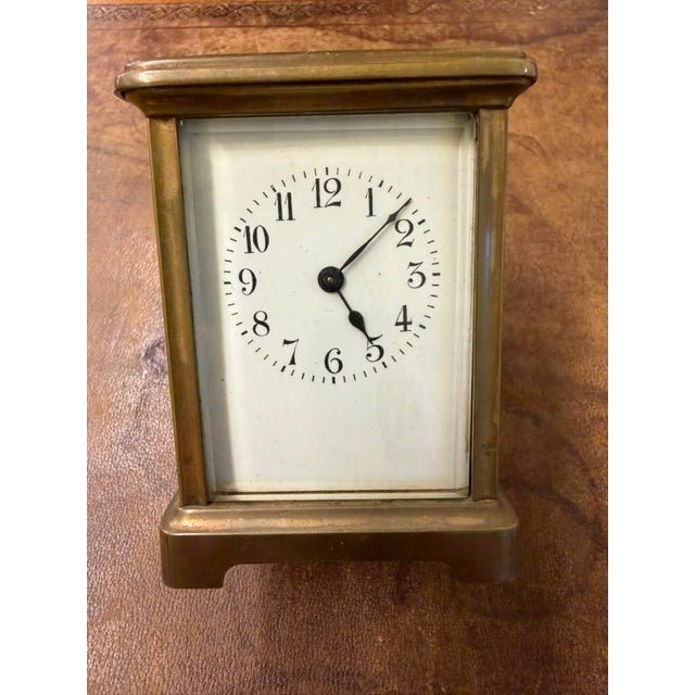 French Late 19th Century Carriage Clock, Brass Case, Circa 1890 For Sale - Image 12 of 16