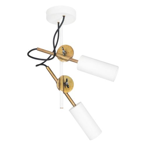 Stav Spot 2 White Ceiling Lamp by Johan Carpner for Konsthantverk For Sale - Image 6 of 7