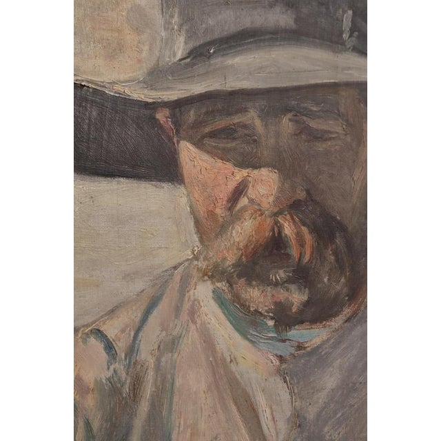 Michael Ancher, Portrait of a Man with Beard, 1890s, 1890s, Oil Painting on Canvas, Framed For Sale - Image 4 of 12