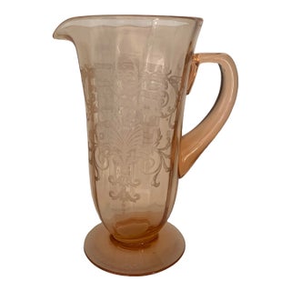 Vintage Fostoria Versailles Pink Pitcher For Sale