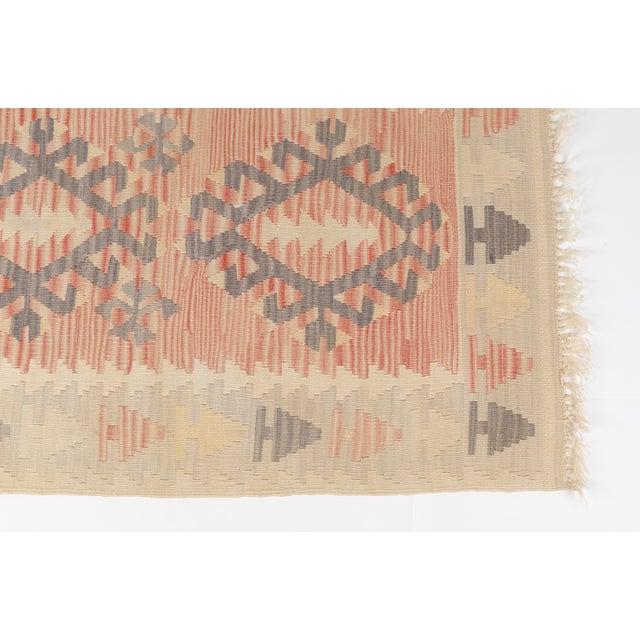 1960s Soft Peach & Grey Boho Decor For Sale - Image 6 of 9