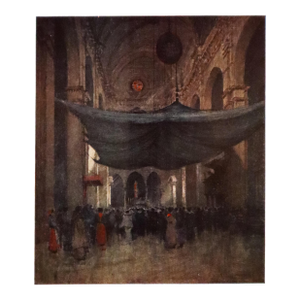 1905 Italian Original Print - Interior of the Catherdral of Santa Maria Del Fiore - From Book Florence & Some Tuscan Cities (1905)