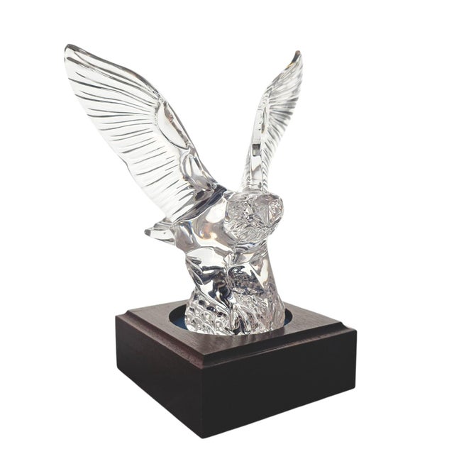 Waterford Crystal Late 20th Century Waterford Crystal Bald Eagle Figurine Sculpture, Ireland For Sale - Image 4 of 14