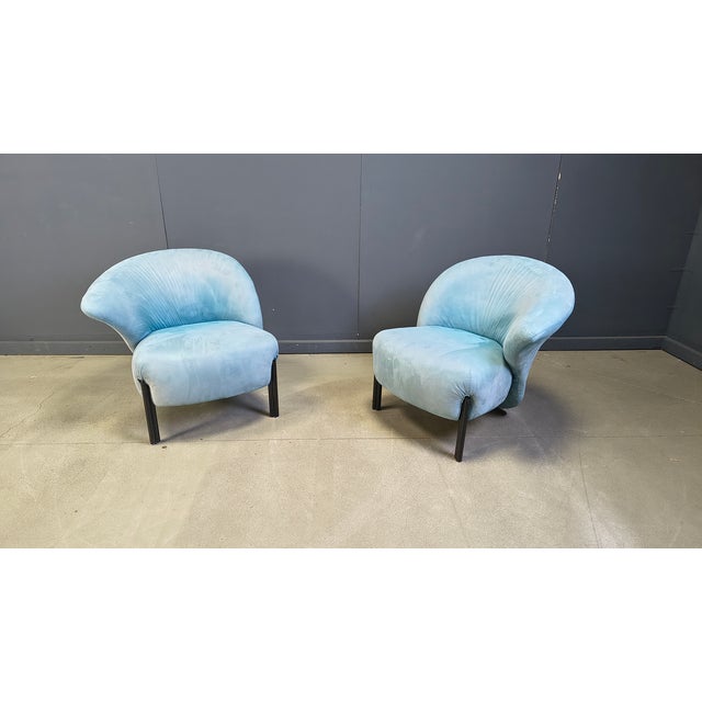 Calla Lounge Chairs from Saporiti, 1980s, Set of 2 For Sale - Image 11 of 12