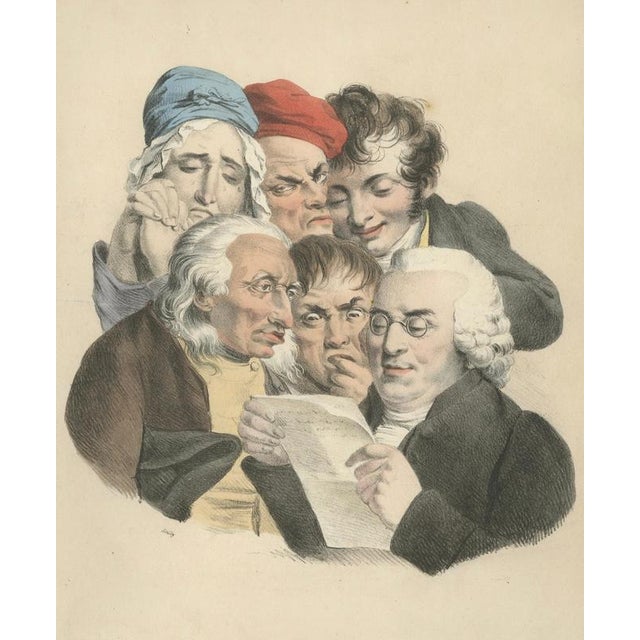 Louis-Léopold Boilly, Consultation of Physicians, 1823, Lithograph For Sale - Image 3 of 10