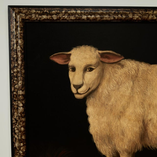 Victorian Large Vintage Paintings of a Sheep by Skilling For Sale - Image 3 of 12