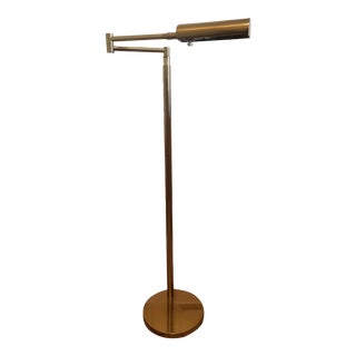 Mid 20th Century Adjustable Pivoting Brass Lamp by Koch and Lowy For Sale