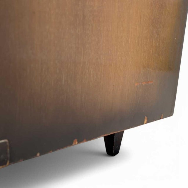 1950s Mid-Century Modern Tallboy Gentleman's Chest With Drop-Front Cabinet For Sale - Image 12 of 18