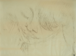 Roger Crusat, Portrait de jeune fille, Felt Tip Pen on Paper
