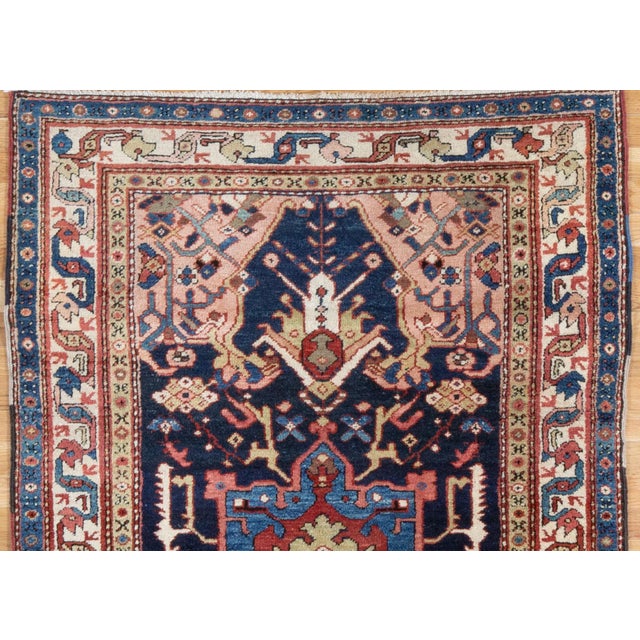 Antique Heriz 6.1x3.7 Oriental Rug Circa 1920's For Sale - Image 4 of 6