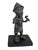 Vintage Benin Bronze Oba King Soldier Nigeria African 6.75 " H For Sale - Image 4 of 6