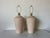 80's Postmodern Beige Ceramic Table Lamps - a Pair For Sale - Image 11 of 11