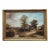 19th Century Signed Antique Farmscape Oil Painting, Framed For Sale