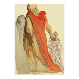 Salvador Dali Woodcut Purgatory 5 Virgil’s Reproaches