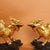 Late 19th Century Pair of Gilt Bronze Winged Qilin Statues, Mythical Beast Figures, 3.75kg For Sale - Image 9 of 9