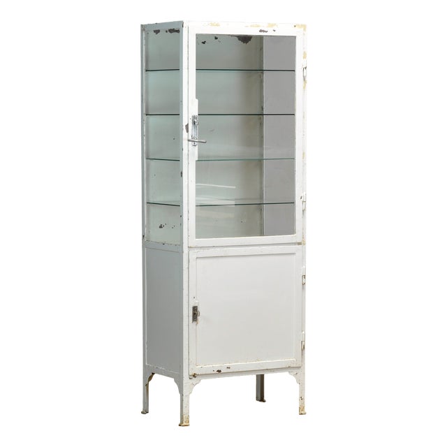 Iron Medical Cabinet, 1930s For Sale