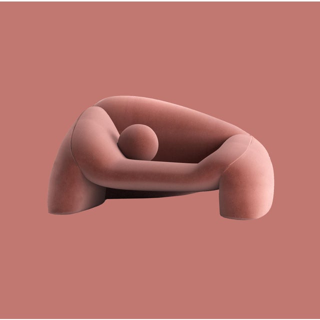 Jell Armchair in Red by Alter Ego Studio For Sale - Image 4 of 4