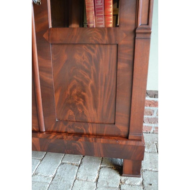 Antique Mahogany Display Cabinet For Sale - Image 6 of 11