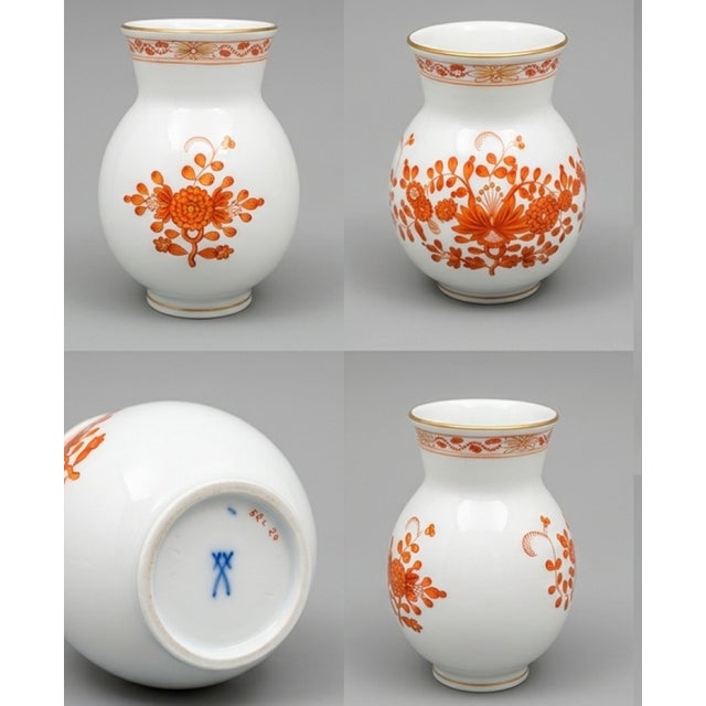 Indisch Rot Baluster Vase from Meissen, 1960 For Sale - Image 4 of 5