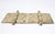 Traditional Pair of Vintage 4.5 X 4.5 In. Brass Plated Steel Door Hinges For Sale - Image 3 of 5