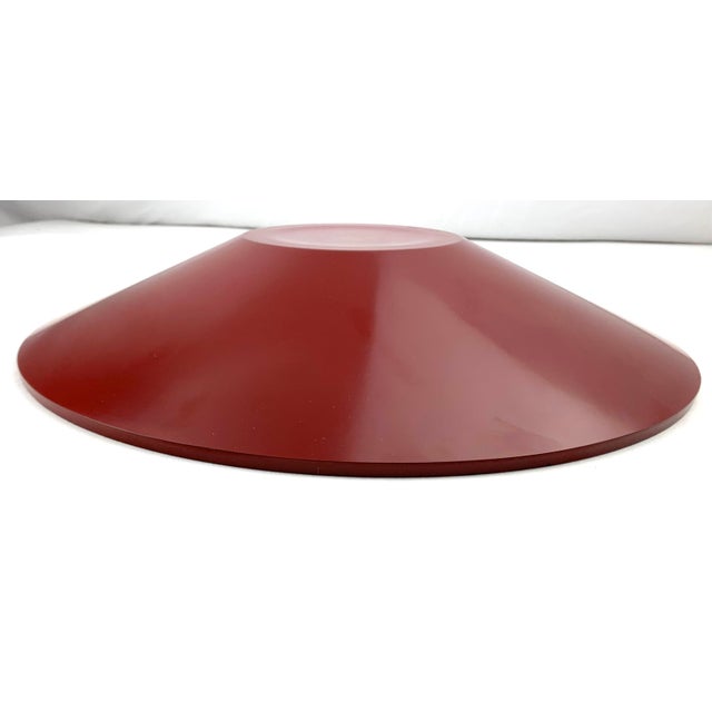 Mid 20th Century Vintage Japanese Red Lacquer Decorative Bowl For Sale - Image 5 of 8