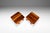 Introducing an incredibly rare set of pristine end tables designed by the influential John Keal for the highly sought-...