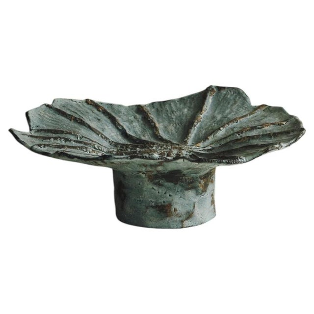 Nénuphar I Sculptural Ceramic Piece by Antonia Maria For Sale - Image 9 of 9
