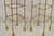 Metal Mid 20th Century Italian Hollywood Regency Rope Tassel Gold 4 Tier Iron Etagere Shelf - A Pair For Sale - Image 7 of 10
