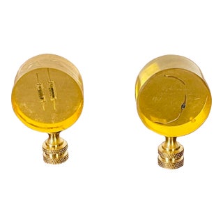 1960s Lucite Rondells Technical Lamp Finials For Sale