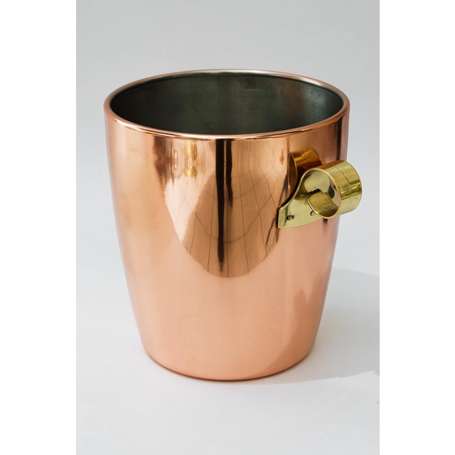 Copper Wine Cooler with Brass Handles, Schwitzerland, 1920s For Sale - Image 3 of 15