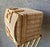 Circa 1970 Coastal Chic Nicely-Sized Decorative Rattan Sewing Basket With Folding Latch Handles For Sale - Image 12 of 15