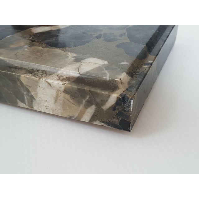 Stone Art Deco Panther in Walnut and Marble, 1920s-1930s For Sale - Image 7 of 11