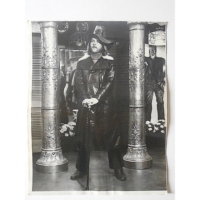 1960s Original Mid Century Glossy Silver Gelatin Photograph-Decked Out Hippie-8"x10"-1960's For Sale - Image 5 of 5