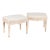 Pair, 19th Century Swedish Gustavian White Stools Tabourets For Sale