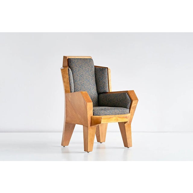 Cubist Armchair by Camillo Cerri for August Tobler, 1920s For Sale - Image 15 of 15