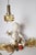 Mid-Century Murano Glass Pendant Lamp with Golden Yellow Waves and Brass, 1970s For Sale - Image 17 of 18