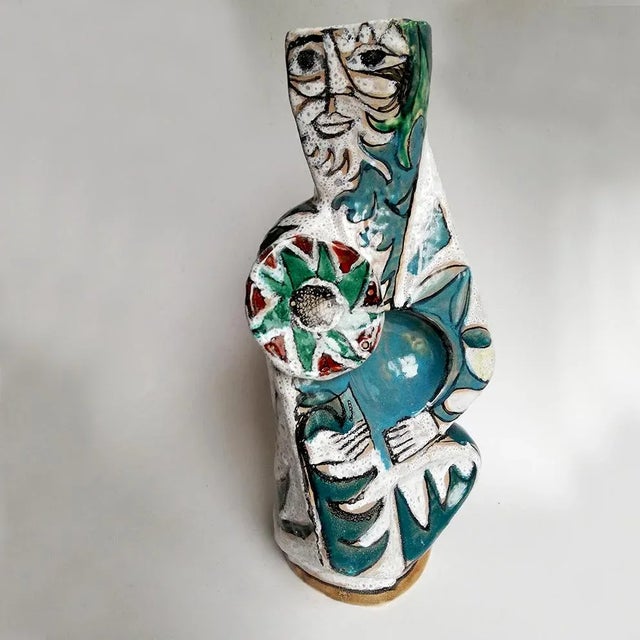 Mid-Century Italian Ceramic Vase by Elio Schiavon For Sale - Image 6 of 10