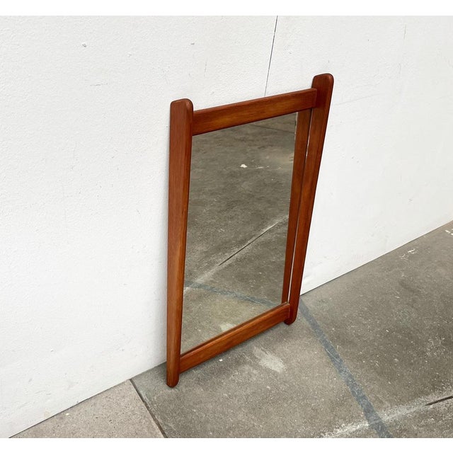 Mid-Century Teak Mirror, 1960s For Sale - Image 10 of 17