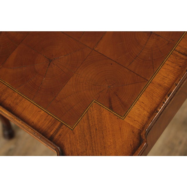 Wood Late 20th Century Italian Style Carved Walnut Side Table For Sale - Image 7 of 12
