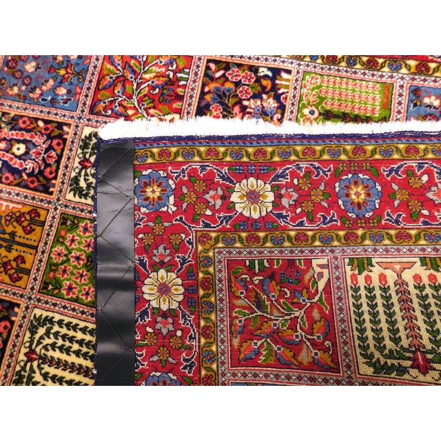 Vintage Persian Wall Hanging Garden Panel Rug For Sale - Image 12 of 12