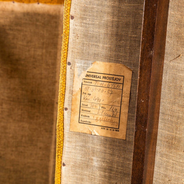 Vintage Lounge Chair in Sunflower Basket Weave with Sprung Seat by Jaroslav Šmídek, 1960s For Sale - Image 11 of 12