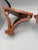 Wood A Pair of Demilune Faux Tortoiseshell Handpainted Wall Brackets or Shelves For Sale - Image 7 of 9