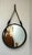 Large Sadderly Leather Round Mirror by Jacques Adnet, 1940s For Sale - Image 4 of 18