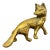 Vintage English Brass Fox For Sale